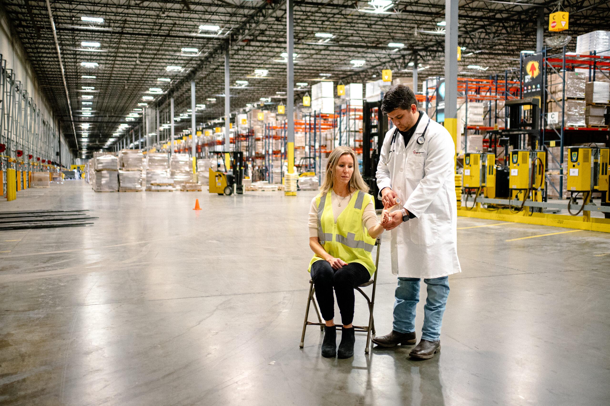 AFC provider treating a workplace injury.