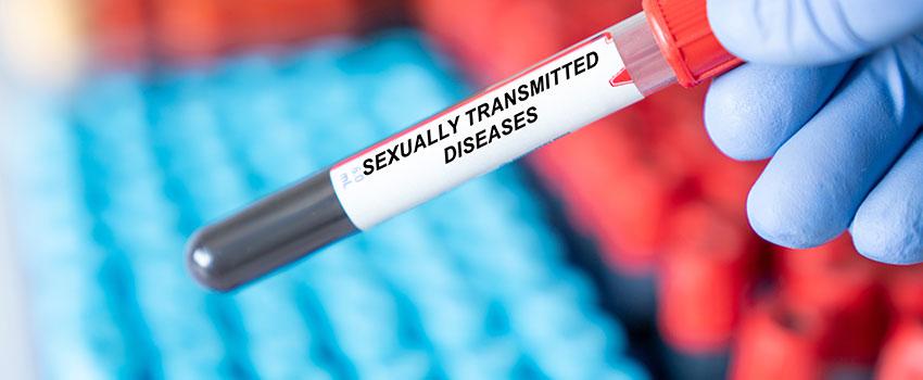 STD Blood test tube