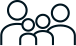 Icon of people in line indicating longer wait times.