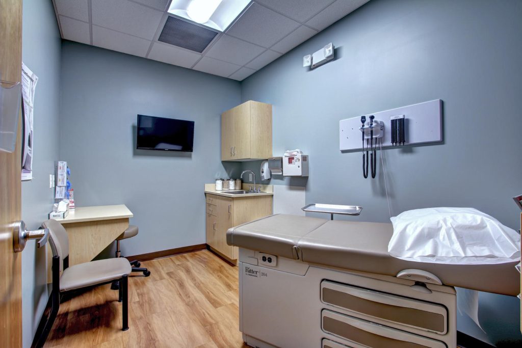 urgent care exam room Denver