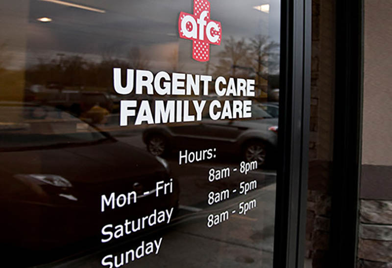 A list of insurances we accept at AFC Urgent Care