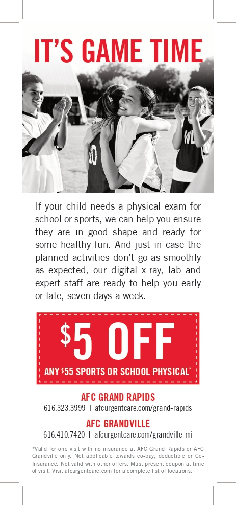 Sports Physical Coupon