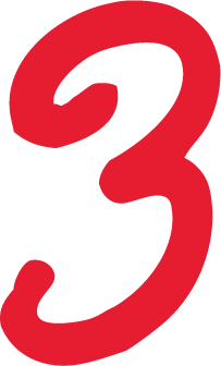 Red Number Three