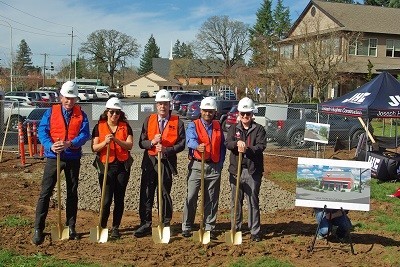 Award-winning Portland-Metro region general contractor, Joseph Hughes Construction, held a groundbreaking ceremony for the new construction of the new AFC Urgent Care Clinic (AFC Portland’s 5th clinic in the Portland area) on Thursday, January 10, 2019 at 10:30-11:30 am at the new Clinic location, 397 Warner Milne Road, Oregon City, Oregon. The ceremony participants
