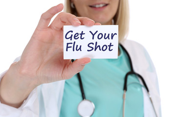 Provider at AFC Urgent Care Vernon encouraging everyone to get their flu shots to rule out one virus this winter