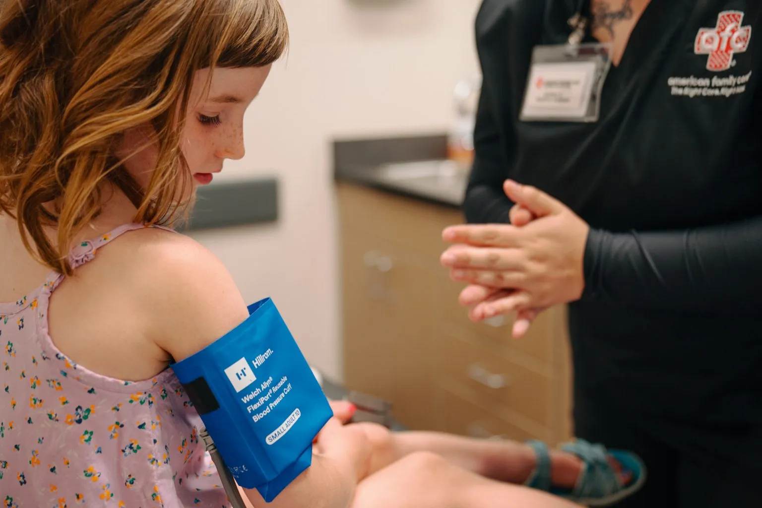 Young Girl Receiving Care at AFC Fort Collins Young Girl Receiving Care at AFC Fort Collins