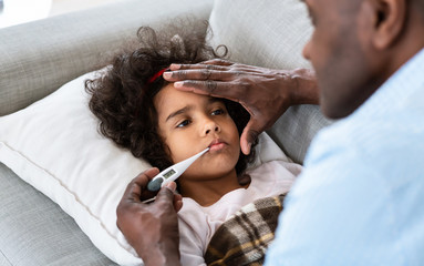A young girl receiving care by her AFC Urgent Care West Hartford doctor for flu and RSV symptoms 